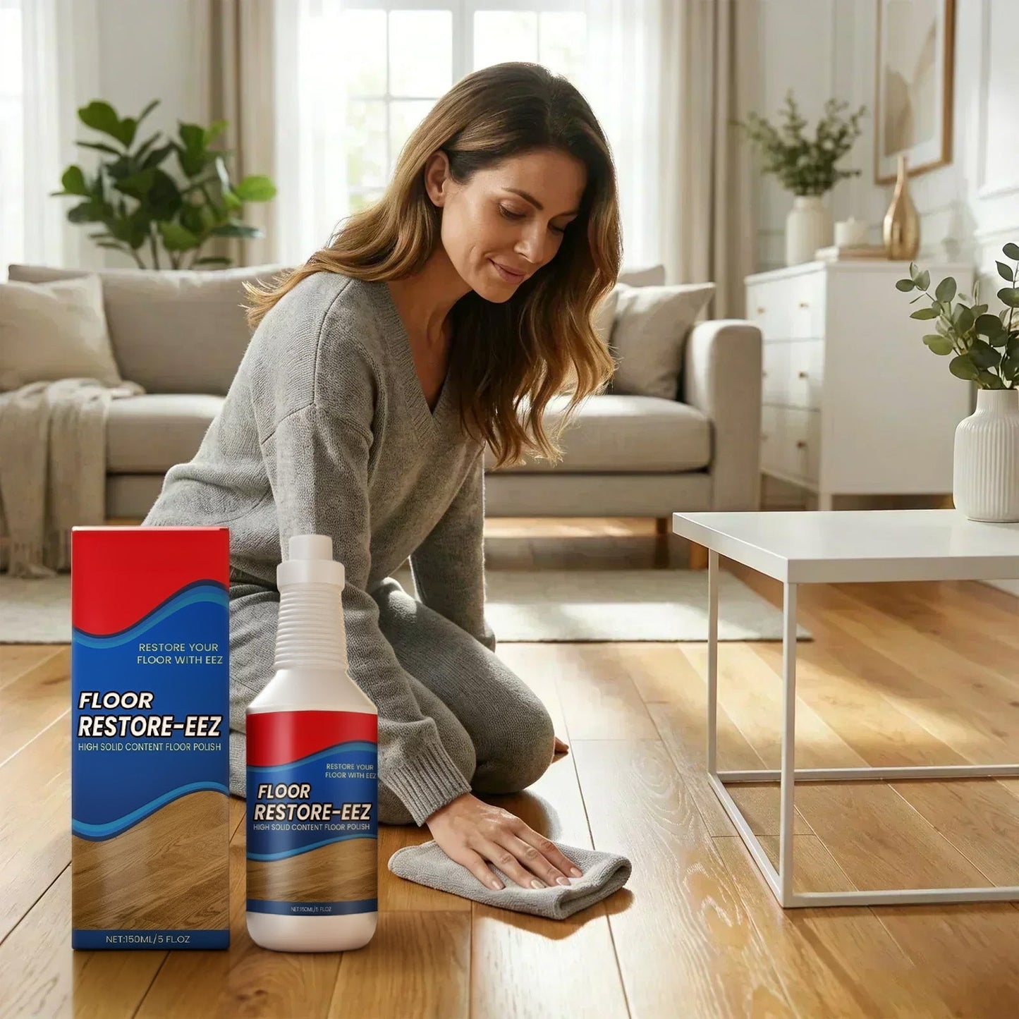 Ajaxfit™ Floor Restorer – Fast-drying, non-toxic shine. ✨